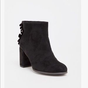 Torrid Black faux suede bootie